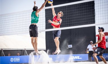 ألمانيا وإيطاليا يتصدران اليوم الأول لبطولة العالم لطائرة الشواطئ