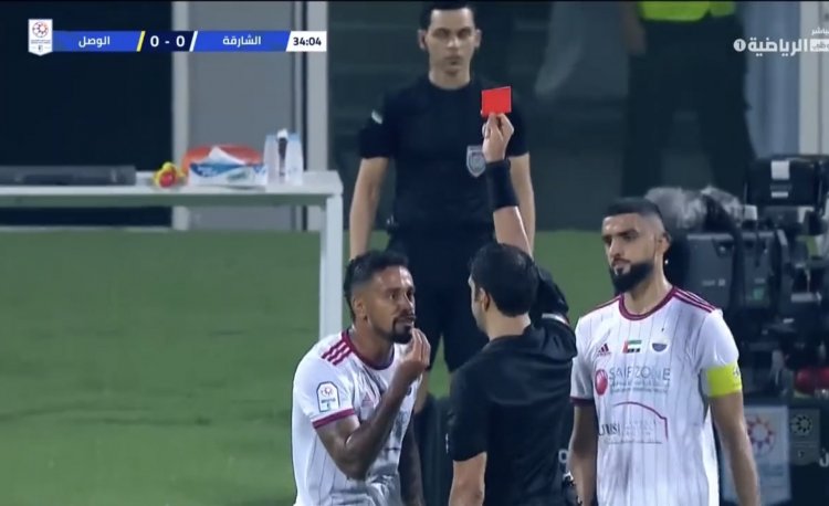 رغم الطرد.. كايو يشارك مع الشارقة في نهائي الكأس