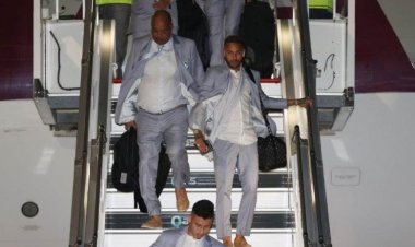 شاهد لحظة وصول منتخب البرازيل إلى قطر