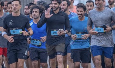 حمدان بن محمد يتقدم 193 ألف مشارك في تحدي دبي للجري