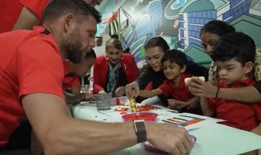 نجوم ليفربول..في مركز راشد للأطفال أصحاب الهمم