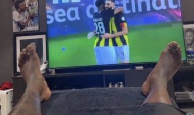 فينيسيوس يتابع الدوري السعودي