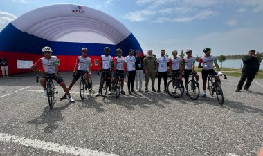 مشاركة فريق "أبوظبي للدراجات الهوائية" في طواف روسيا