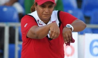 التونسية منى الباجي بطلة العالم للكرة الحديدية الحرة