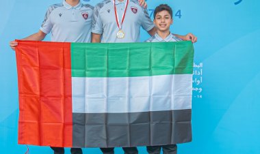 سباح الحمرية حمد الشحي يثني على مجلس الشارقة الرياضي