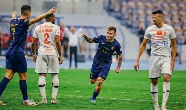 النصر يهزم الفيحاء وينفرد بالوصافة